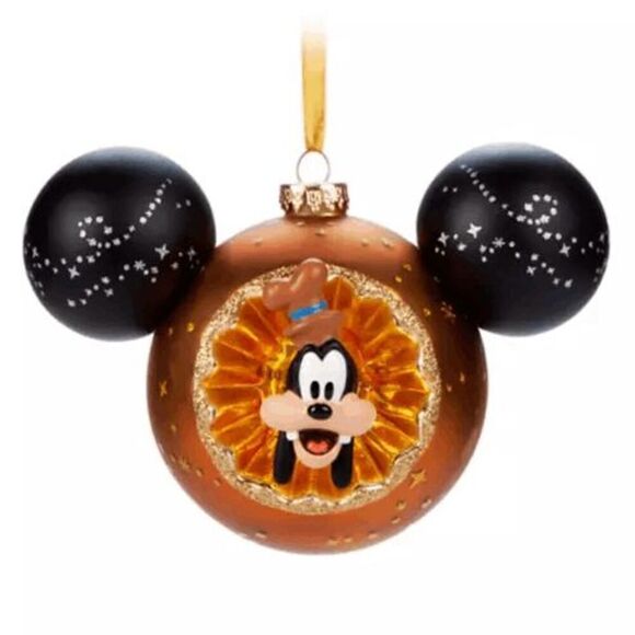 Goofy Sunburst Mouse Icon Ball Ornament Disney Parks Christmas 2022 NWT NIB - Picture 1 of 3